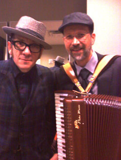 Jeff Taylor with Elvis Costello